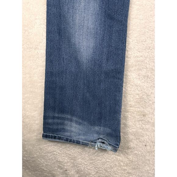 Rock Revival Leah Easy Boot Jeans Women Size 30 (32x33) Embroidered Distressed - Picture 9 of 11